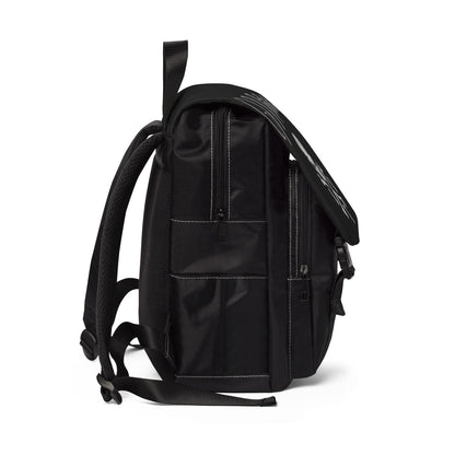 Black staple skull backpack